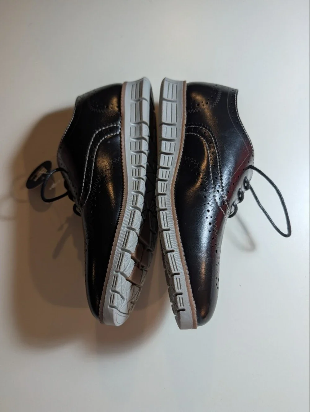 Dear Stags Classic Black Boys Benton Jr Wingtip Oxford Lace-Up Shoes Sz 3M NWT